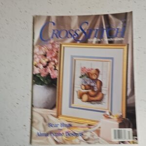 Cross Stitch Magazine with Bear Design Spring 1991 Formerly Needleworks